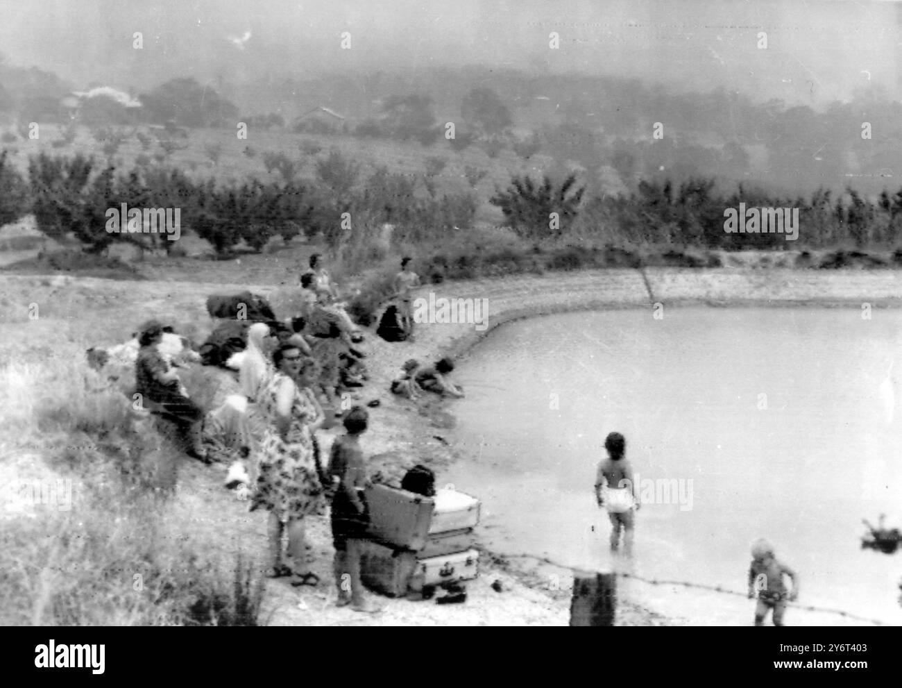 INCENDI FUOCO BUSH VICTORIA , AUSTRALIA 17 GENNAIO 1962 Foto Stock