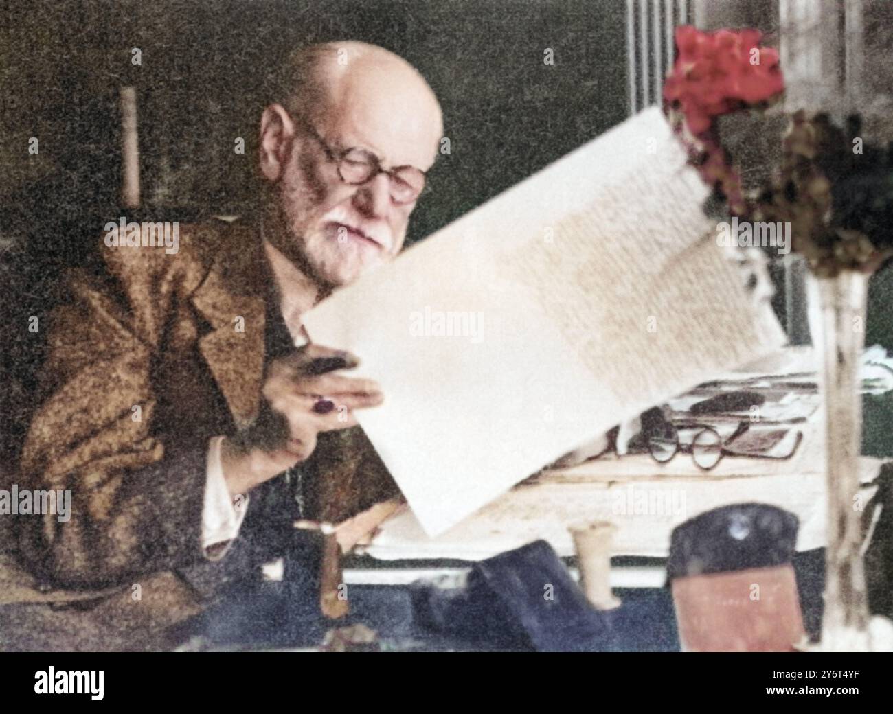 Sigmund Freud, il padre della Psicoanalisi Foto Stock