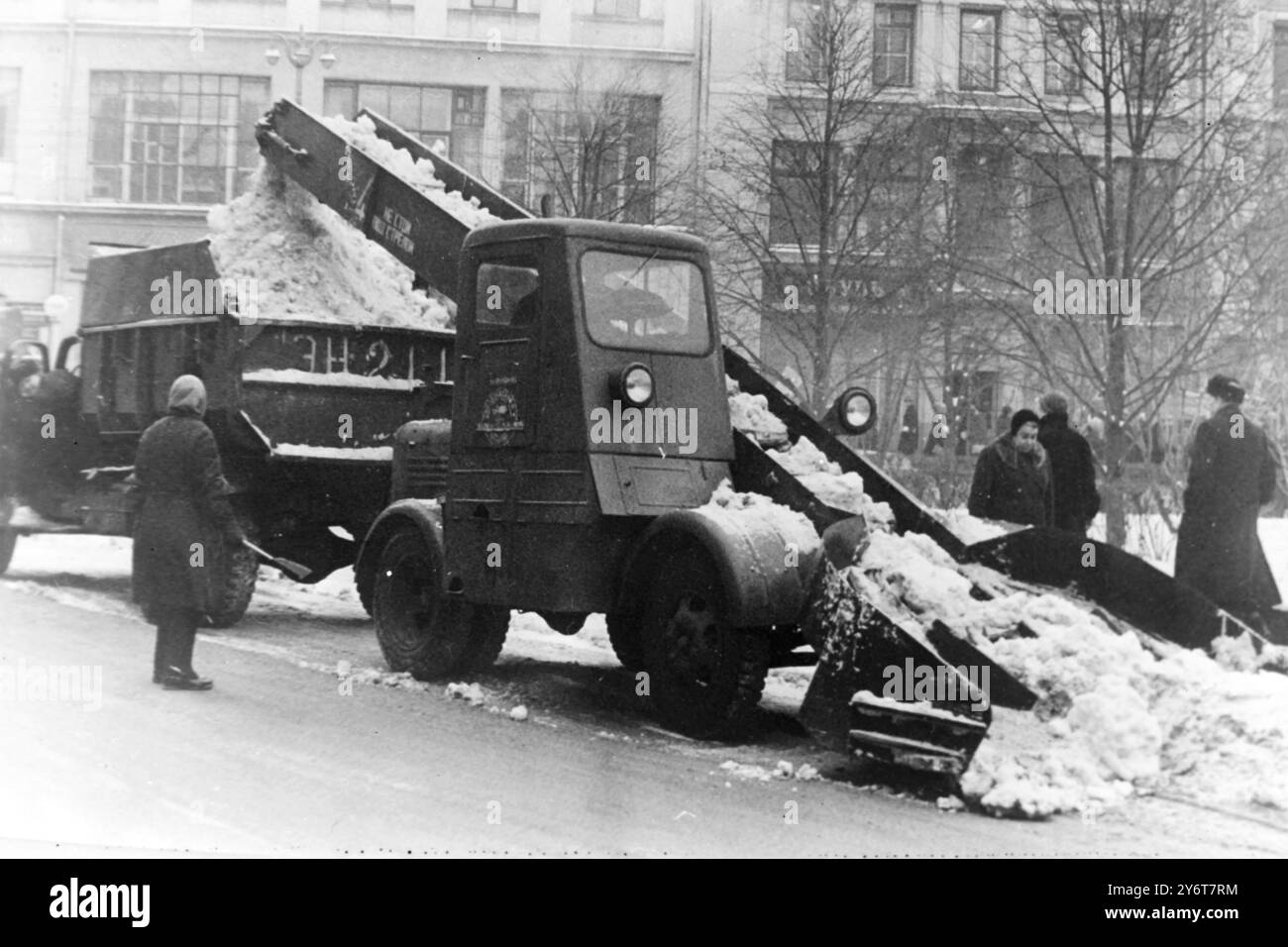 DISINNEVAMENTO MOSCA 29 DICEMBRE 1961 Foto Stock