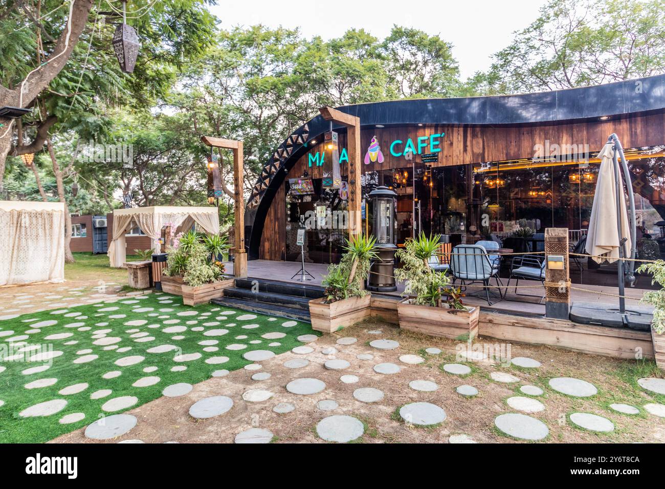 ABHA, ARABIA SAUDITA - 19 NOVEMBRE 2021: Maral Cafe ad Abha, Arabia Saudita Foto Stock