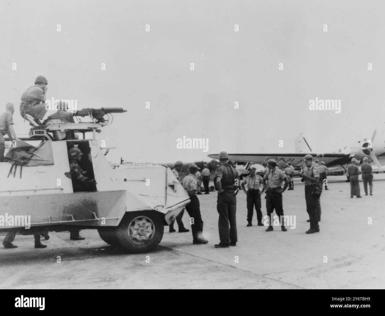 TRUPPE ONU IN ALLERTA ELISABETHVILLE 6 DICEMBRE 1961 Foto Stock