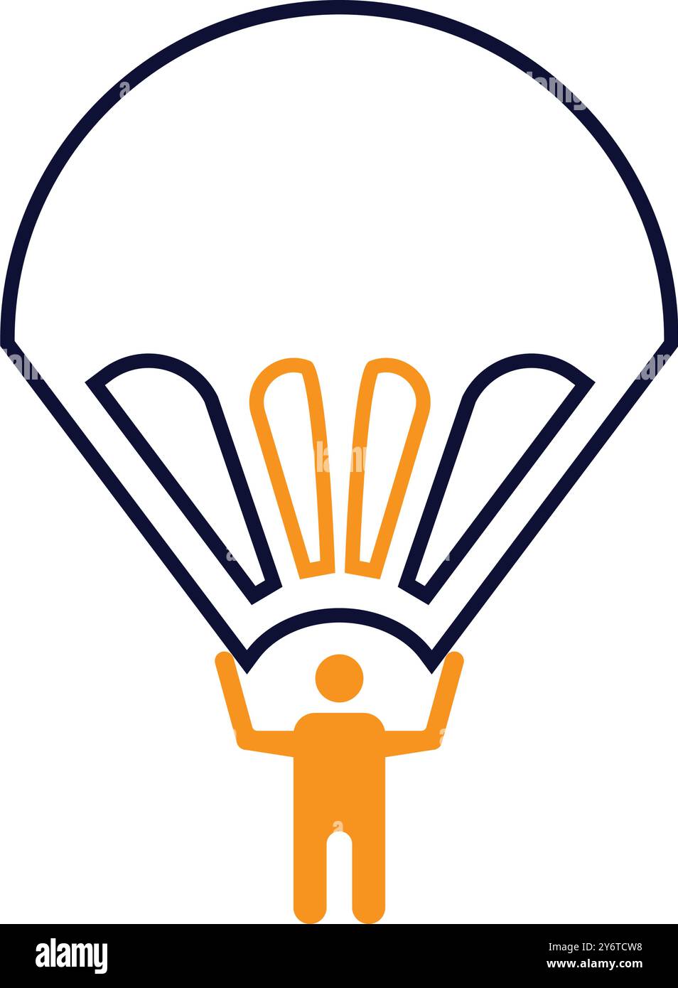 paracadutismo acrobatico acrobatico militare estremo Illustrazione Vettoriale