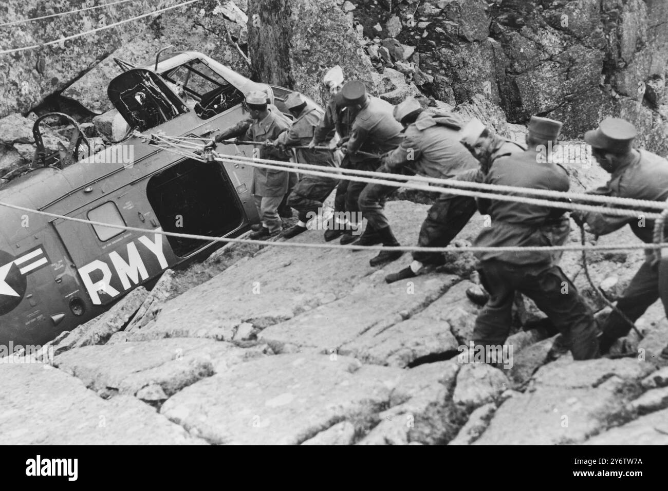 TASK FORCE SETAF SOUTHERN EOUROPEAN IN AZIONE 5 SETTEMBRE 1961 Foto Stock