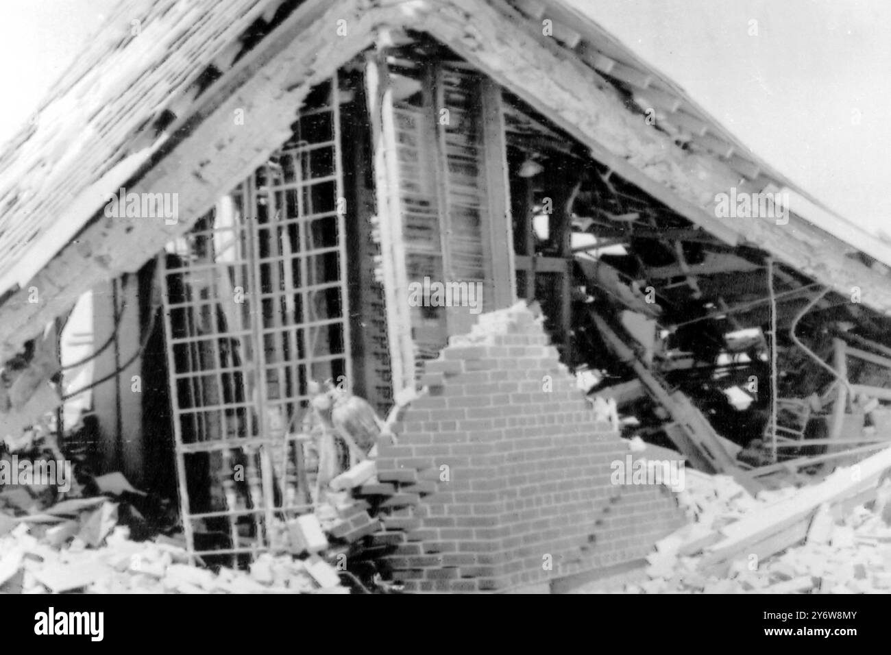 UTAH RIMANE DI STAZIONE DI TRASMISSIONE DOPO IL SABOTAGGIO 29 MAGGIO 1961 Foto Stock