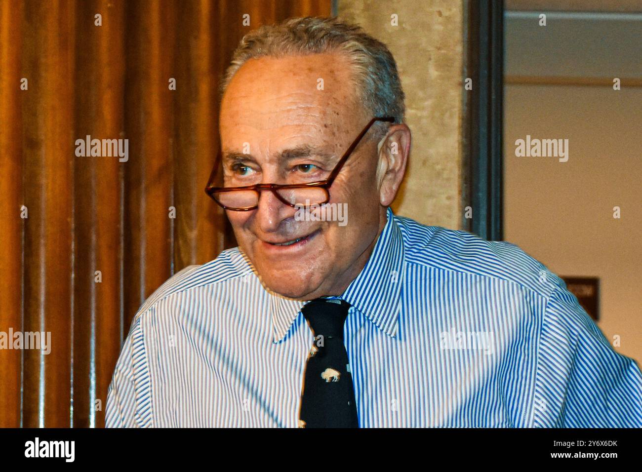 Il Sen. Chuck Schumer (D-NY), 25 settembre 2024 Foto Stock