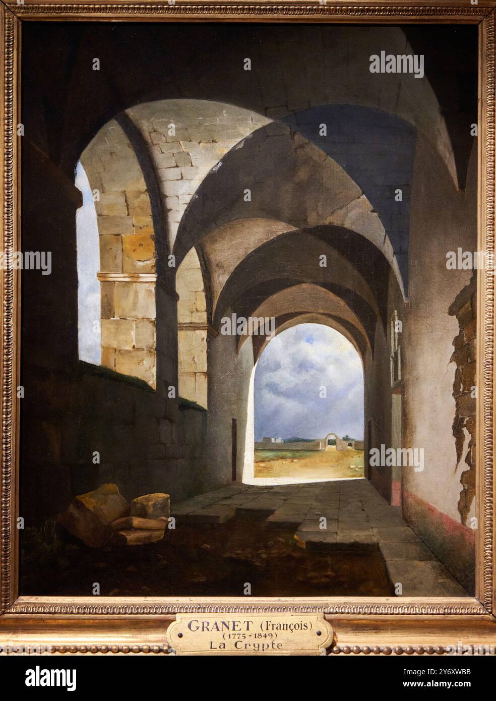 Effet de lumière dans les ruines, Vers 1820, Attribué à Francois Marius Granet (Aix-en-Provence, 1775 - 1849), Petit Palais, città di Parigi fine Art M Foto Stock