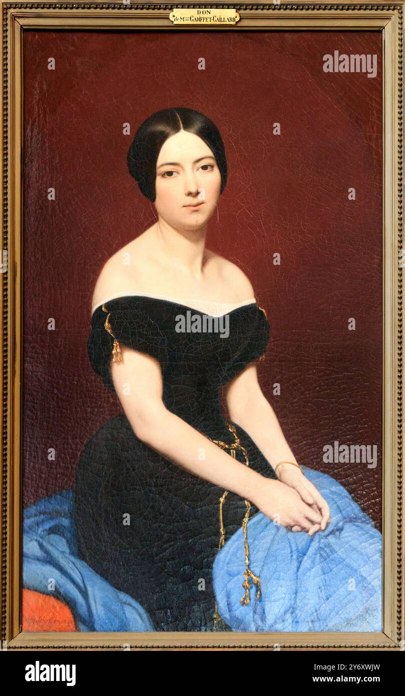 Portrait de Madame Edmond Caillard, 1842, Ary Scheffer, (Dordrecht Pays-Bas, 1795 - Argenteuil, 1858), Petit Palais, Museo di Belle Arti della città di Parigi, Mu Foto Stock