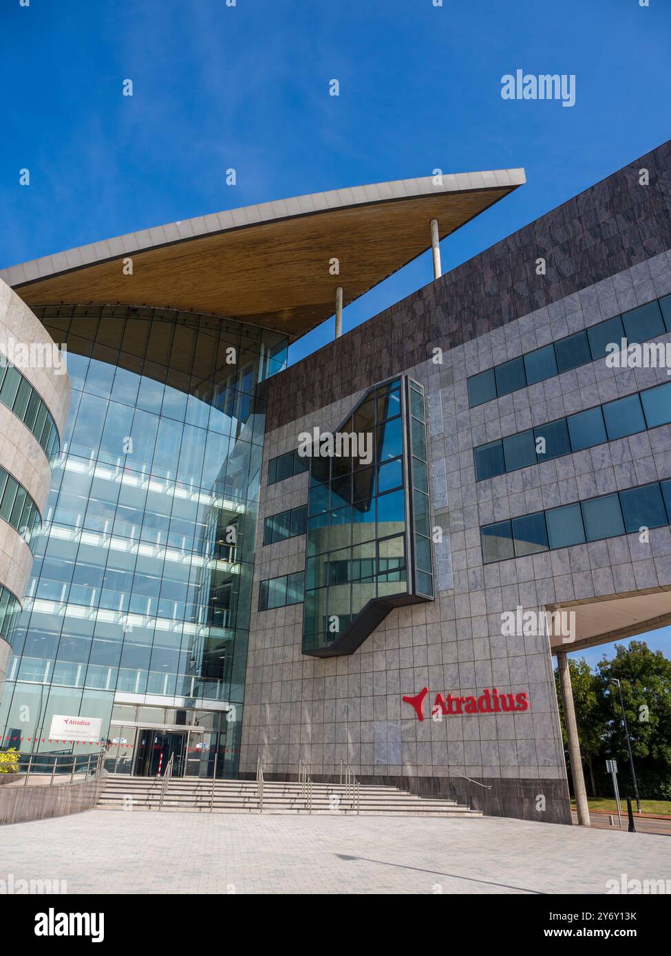 Atradius Insurance Company, UK and Ireland HQ, Cardiff Bay, Cardiff, Wales, UK, GB. Foto Stock