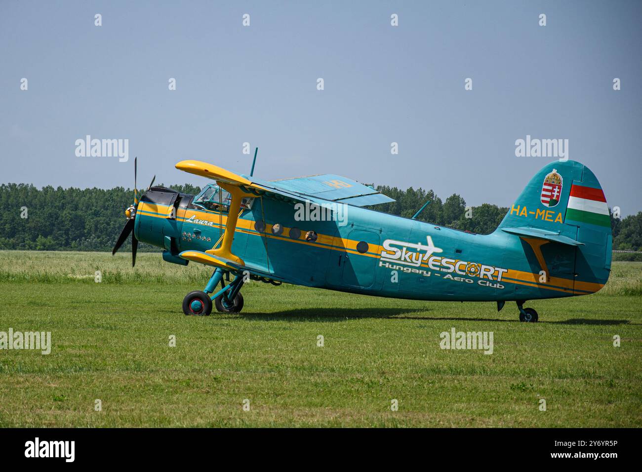 Antonov An-2 al Szolnok Air Show, Ungheria Foto Stock