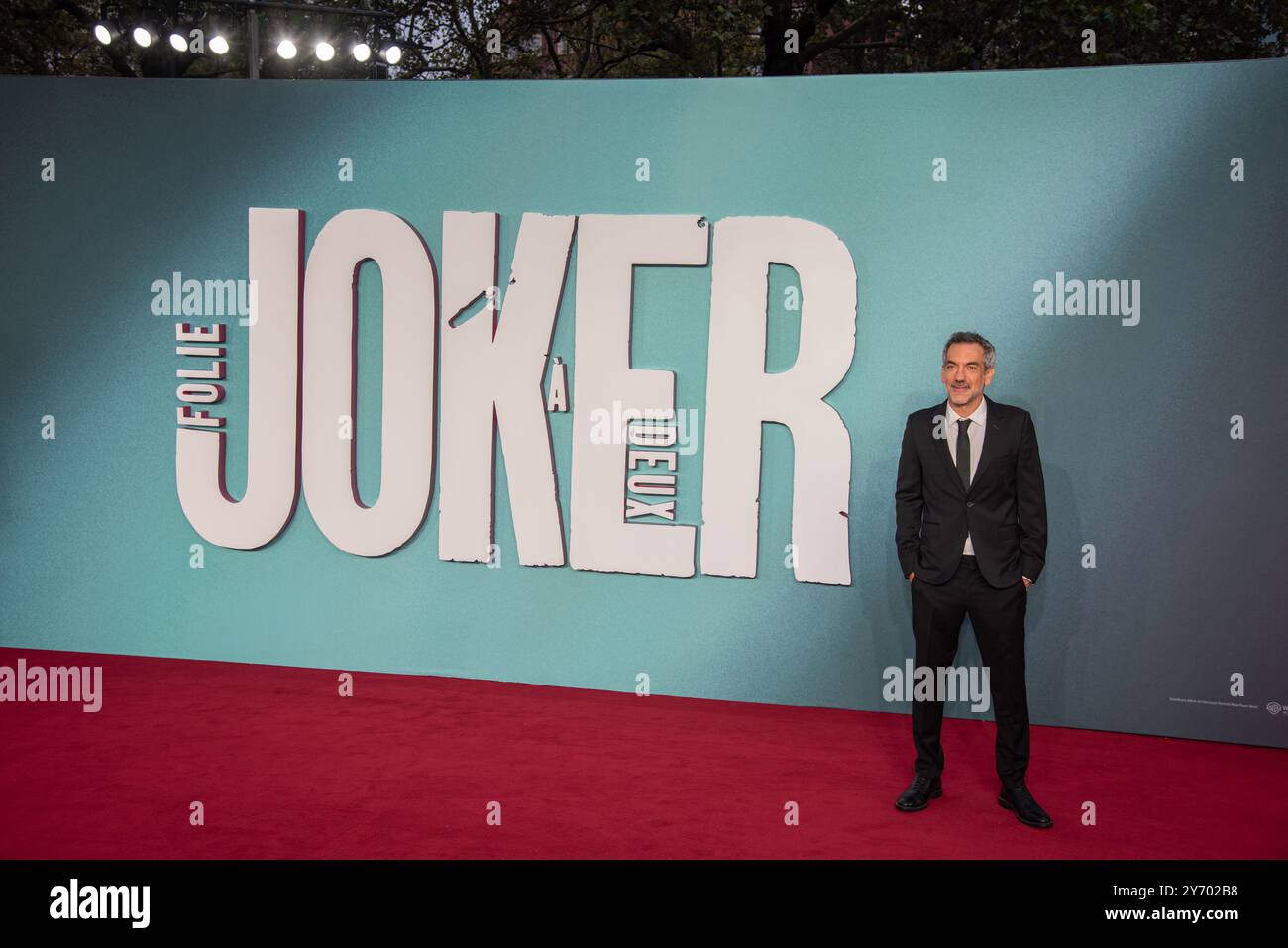 Londra, Regno Unito. 25 settembre 2024. Il regista Todd Phillips partecipa alla prima inglese di "Joker Folie à Deux" al Cineworld Leicester Square. (Foto di Loredana Sangiuliano/SOPA Images/Sipa USA) credito: SIPA USA/Alamy Live News Foto Stock