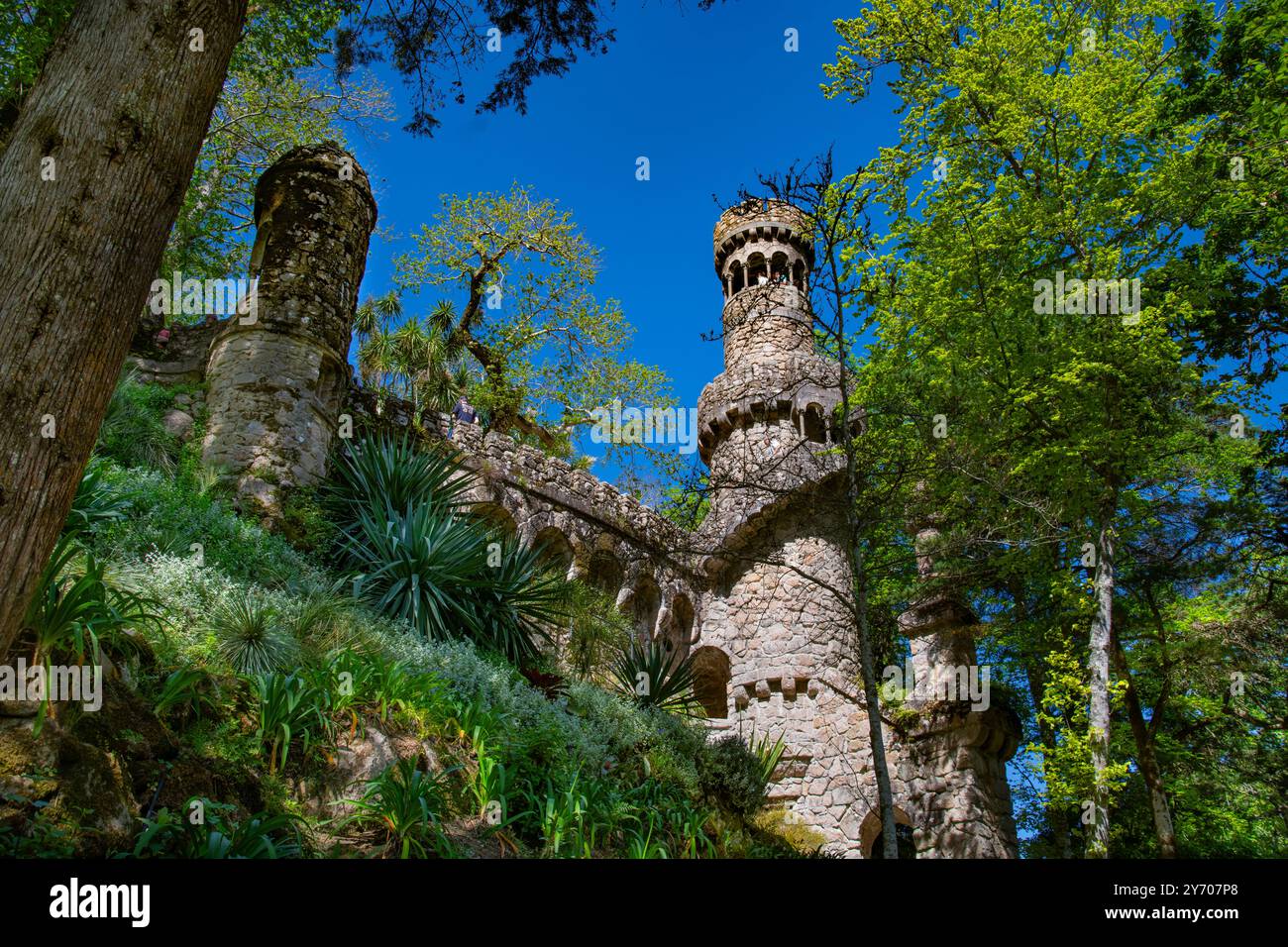 Quinta da Regaleira, Sintra, Lisbona, Portogallo Foto Stock