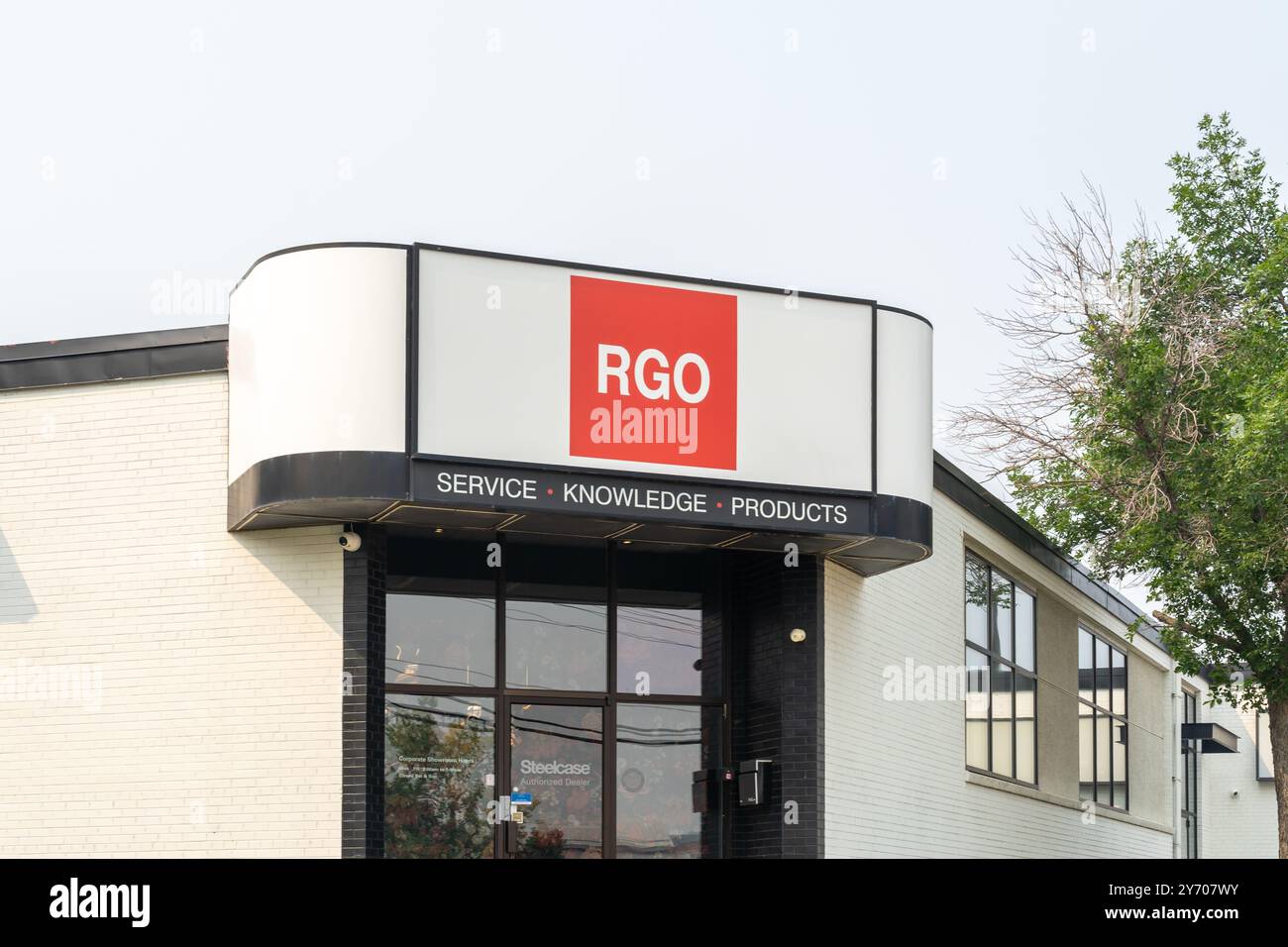 Un negozio di mobili RGO Office a Edmonton, AB, Canada. Foto Stock