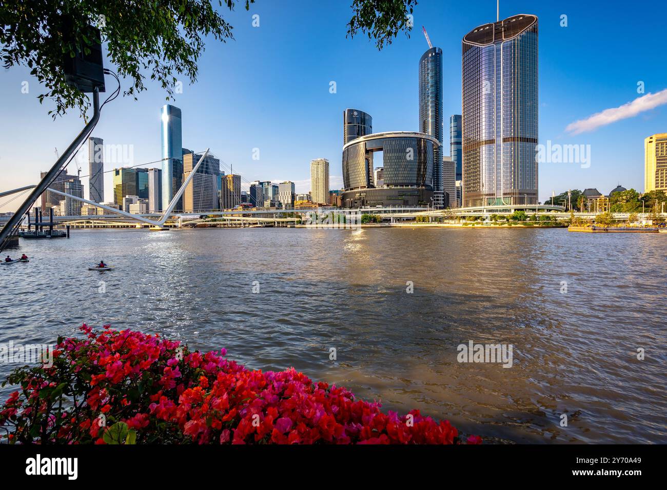 Brisbane, QLD, Australia - Panorama dello skyline della città Foto Stock