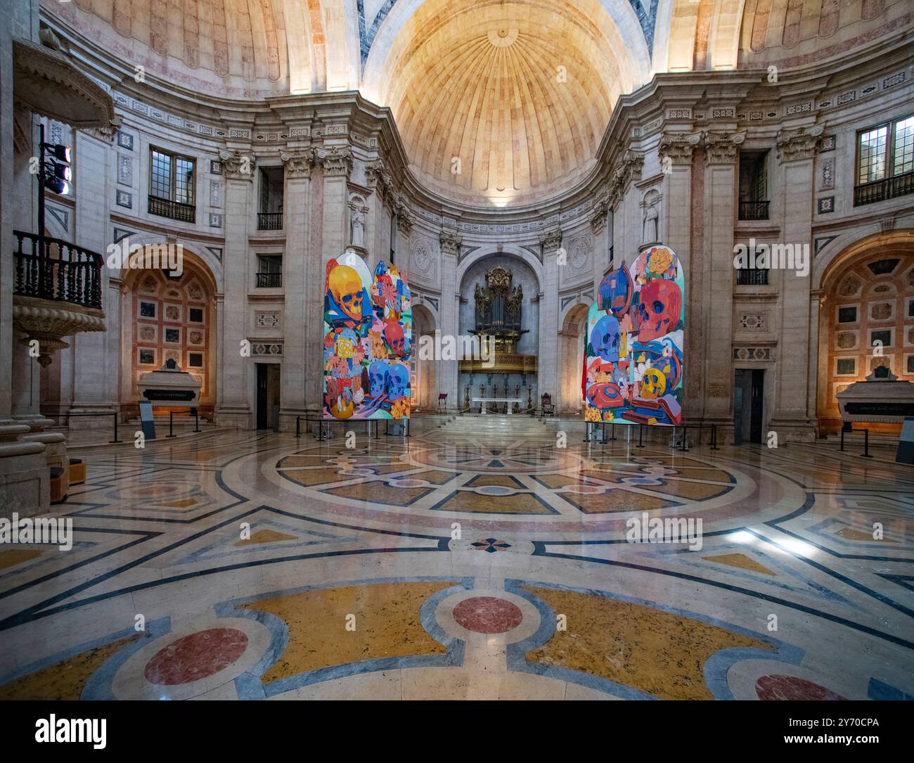 Il Pantheon nazionale di Lisbona, in Portogallo, dove sono sepolti importanti personalità portoghesi, tra cui Eusebio da Silva Ferreira Foto Stock