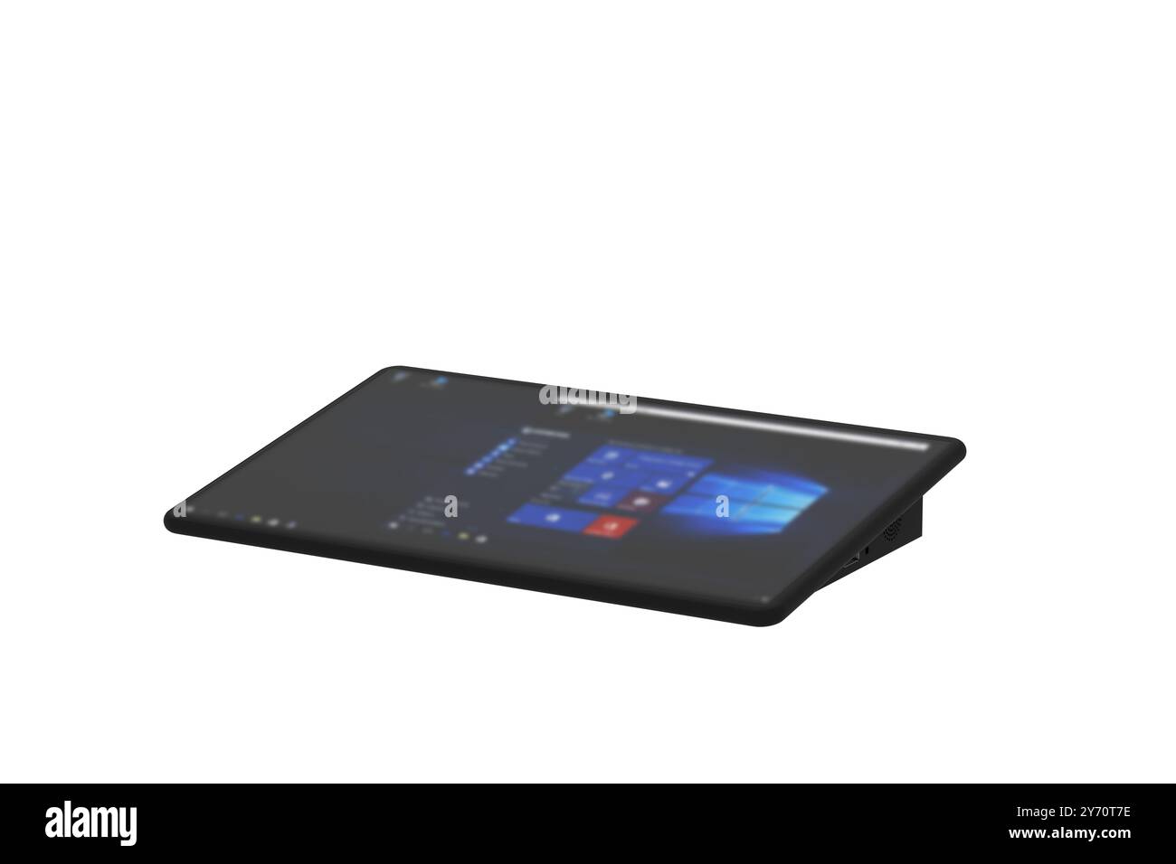 computer tablet con rendering 3d. Foto Stock