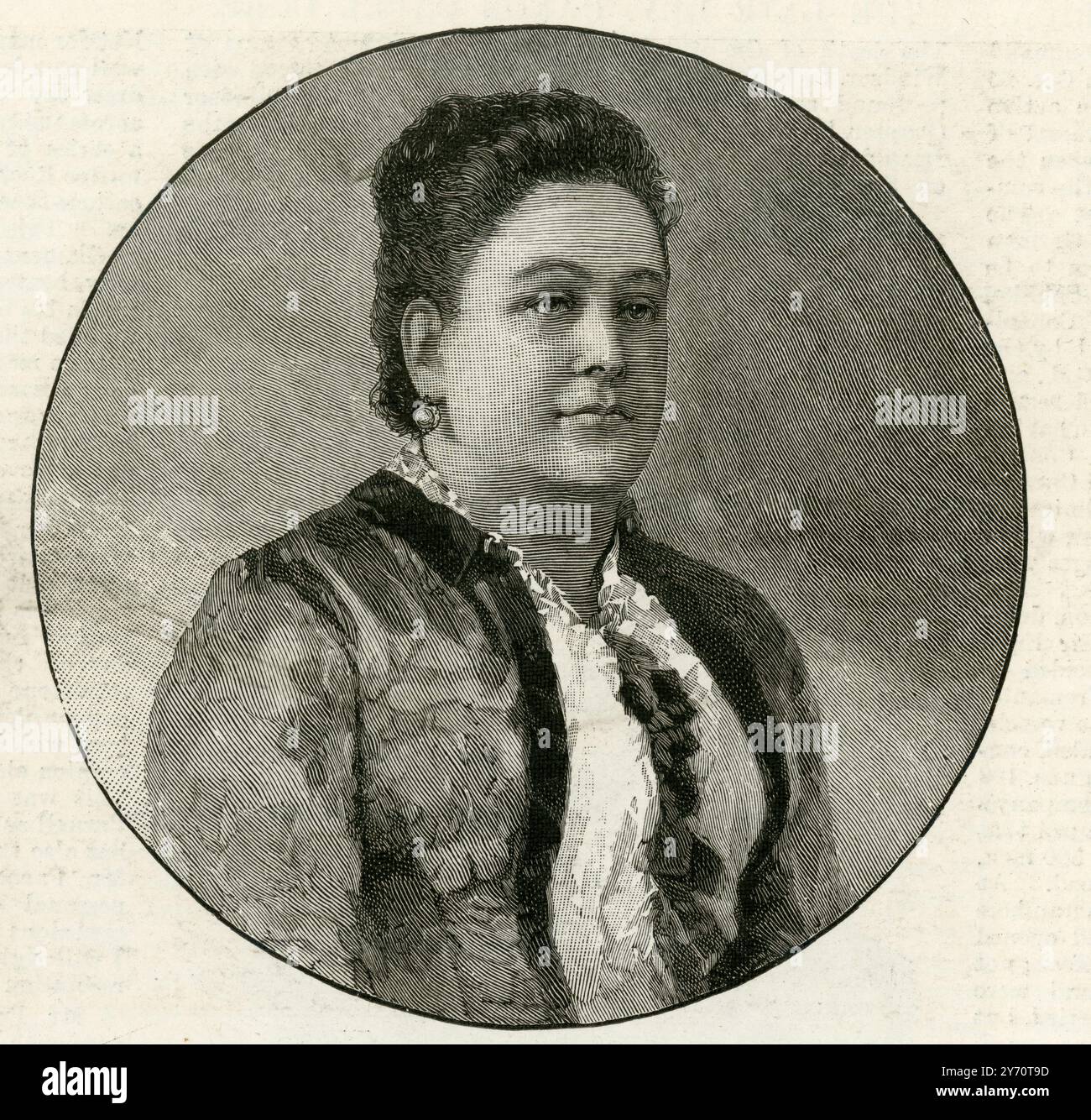 La contessa di Rosebery Hannah de Rothschild Hannah Primrose, contessa di Rosebery (nata de Rothschild; 27 luglio 1851 – 19 novembre 1890) fu una nobildonna britannica, figlia del barone Mayer de Rothschild e moglie di Archibald Primrose, V conte di Rosebery. Dopo aver ereditato la fortuna di suo padre nel 1874, divenne la donna più ricca della Gran Bretagna. Dicembre 1890 Foto Stock