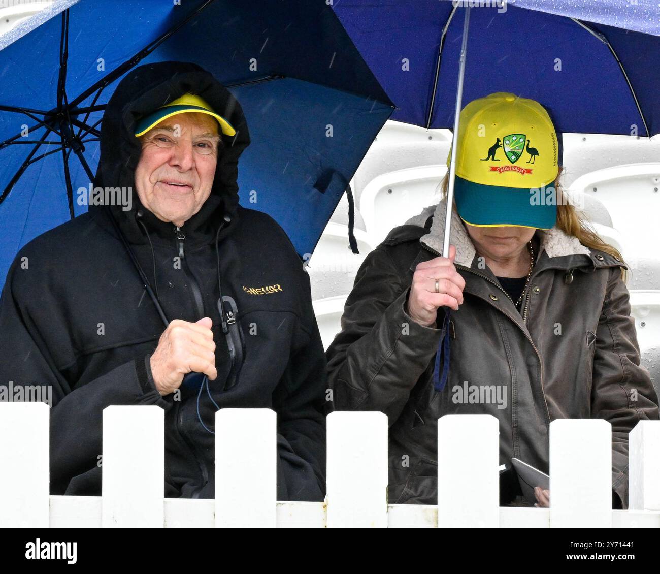 Durante la terza Metro Bank One Day International England V Australia a Lords, Londra, Regno Unito, 27 settembre 2024 (foto di Mark Dunn/News Images) Foto Stock