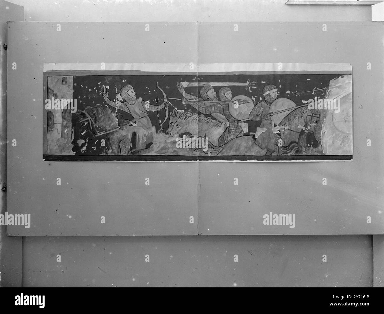 Murales francesi . Gennaio 1946 Foto Stock