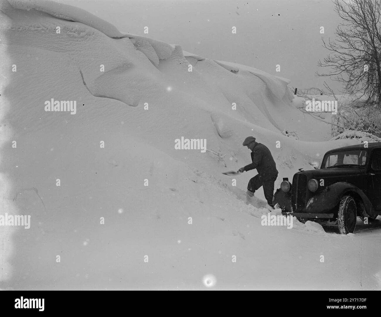 Snow Drift - Rochester . Gennaio 1947 Foto Stock