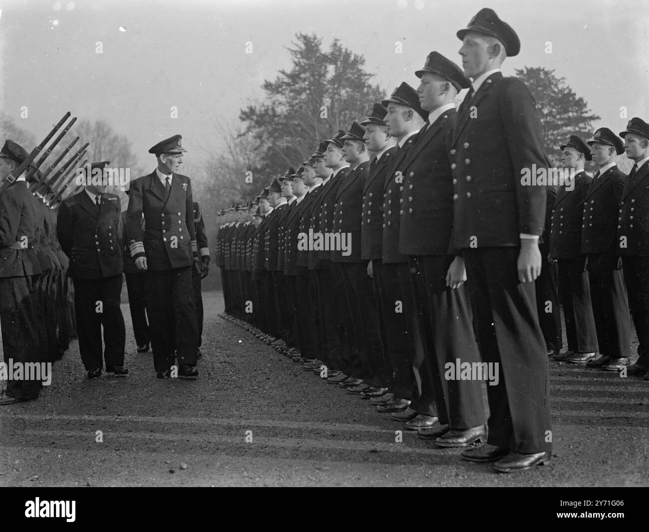 HMS Worcester Graduation giugno 1943 Foto Stock