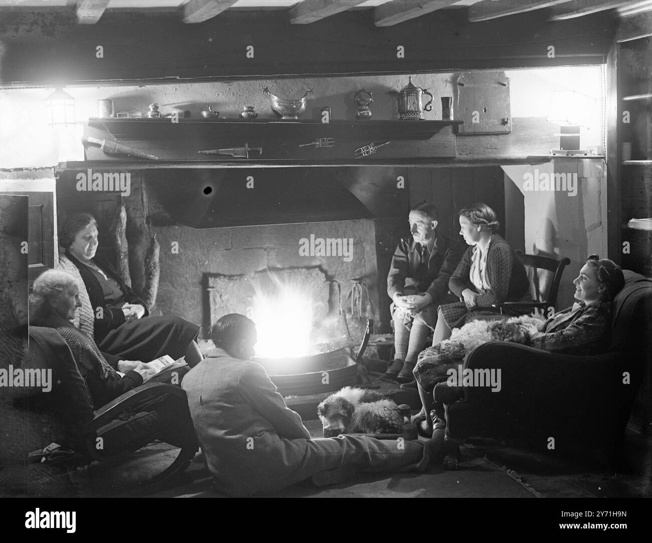 Tanyards ha dissuaso gli interni della casa 1942 Foto Stock