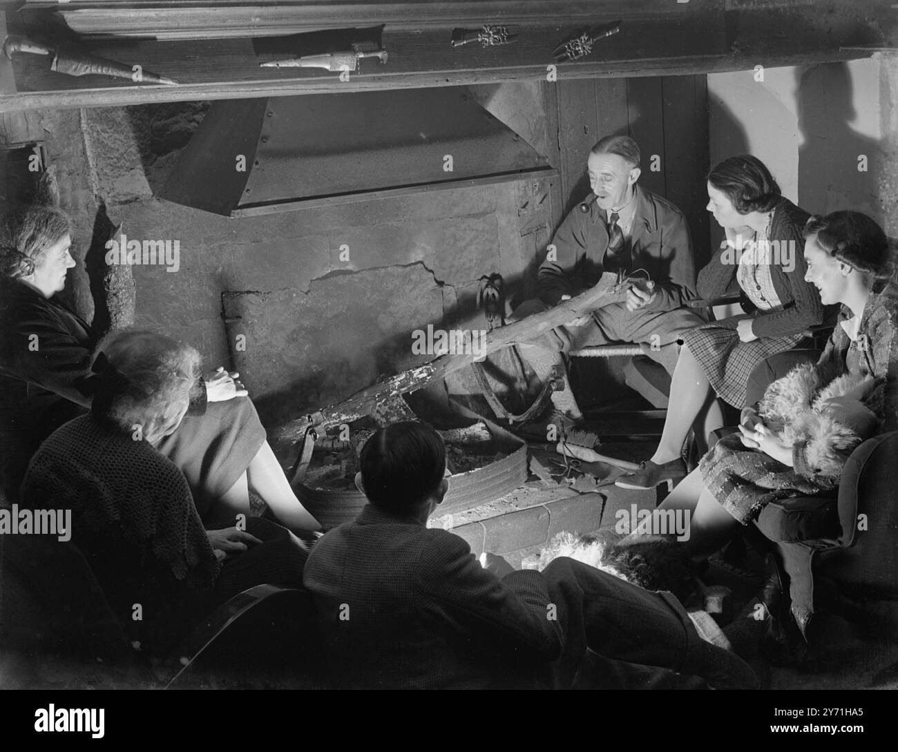 Tanyards ha dissuaso House Interior 1942 Foto Stock