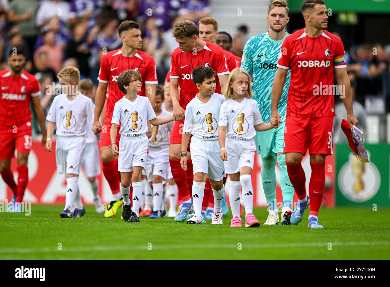 DFB Pokal - VfL Osnabrück - SC Freiburg AM 17.08.2024 an der Bremer Brücke a Osnabrück foto: Osnapix Foto Stock