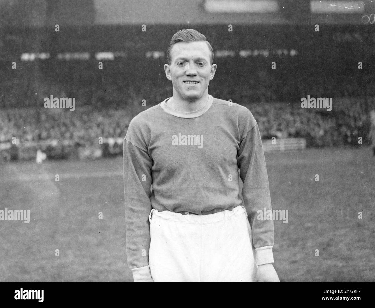 Chelsea era a casa del Liverpool allo Stamford Bridge, Londra, questo pomeriggio. Immagini: Albert Stubbins - Liverpool F.C. 4 gennaio 1947 Foto Stock