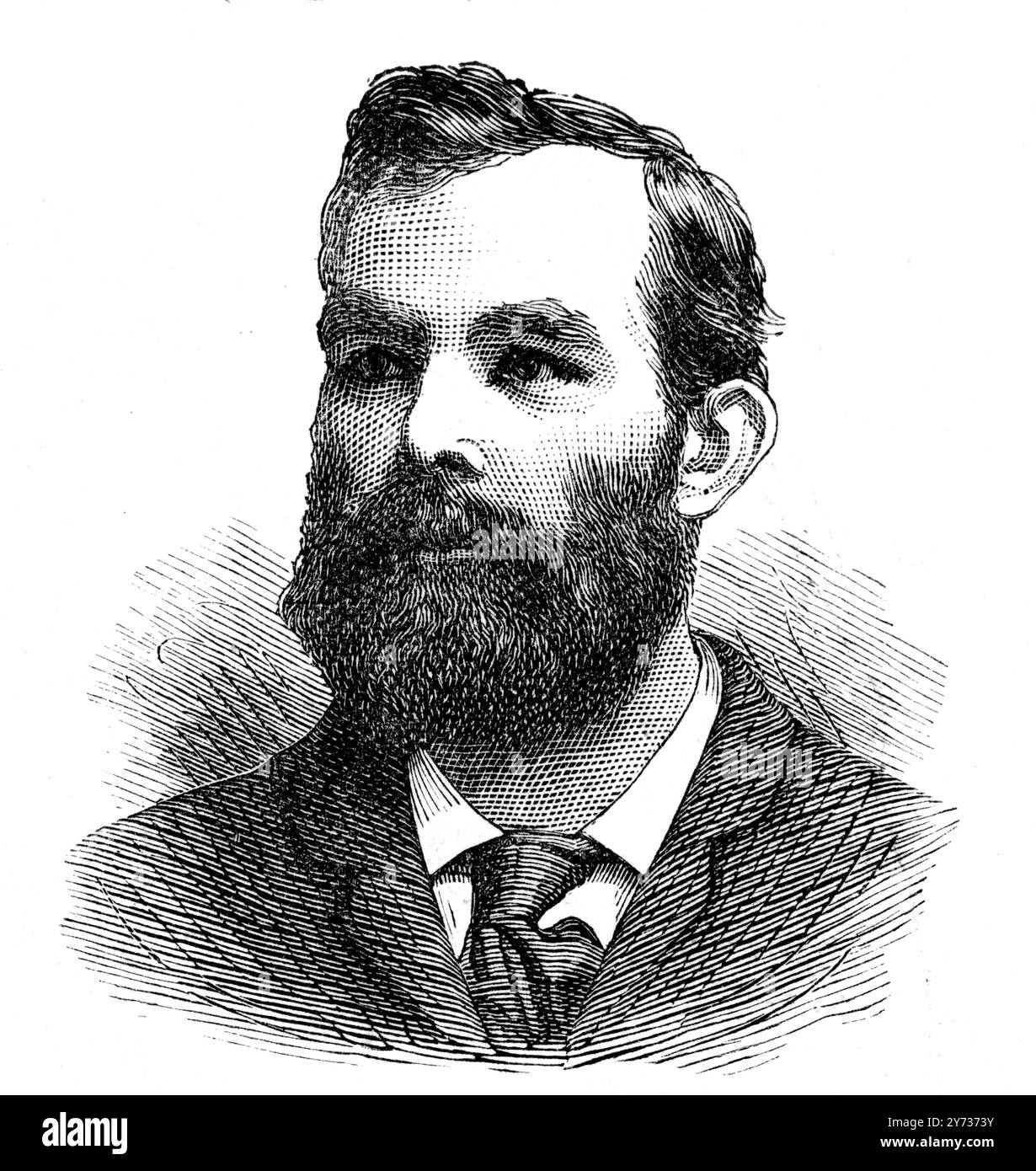 Sig. John Burns : 20 ottobre 1858 - 24 gennaio 1943 ; politico inglese 13 febbraio 1886 Foto Stock