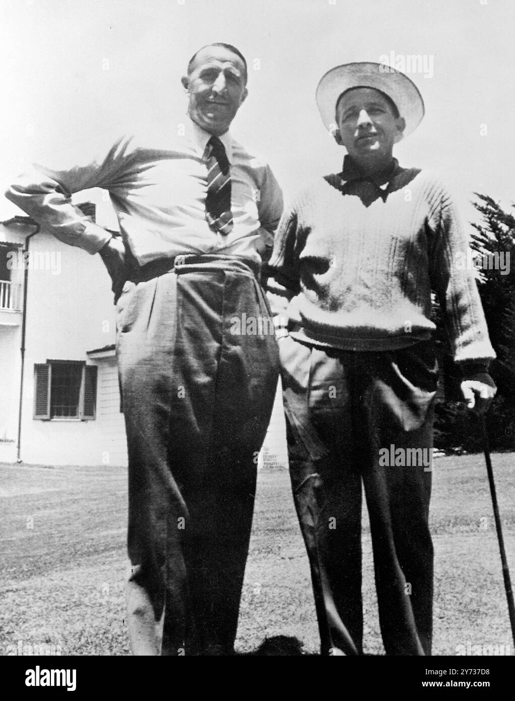 Bing Crosby e J Arthur Rank Foto Stock