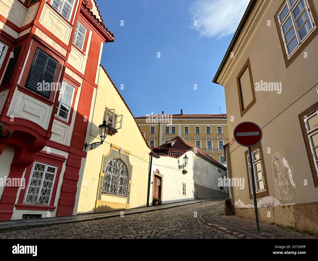 La fotografia mostra un paesaggio urbano medievale europeo in estate, caratterizzato da tetti vivaci e intricati dettagli architettonici. Foto Stock