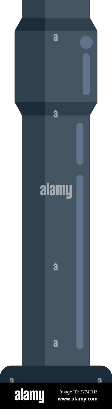 Il tubo in plastica è un elemento necessario per i sistemi idraulici e fognari Illustrazione Vettoriale