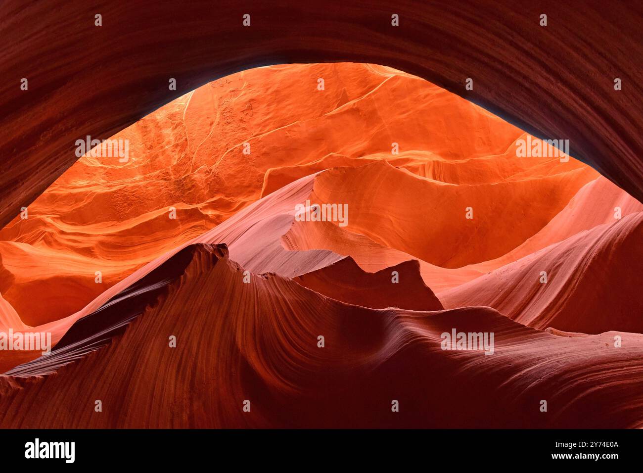 Lower Antelope Canyon, Navajo Nation, Arizona, Stati Uniti Foto Stock