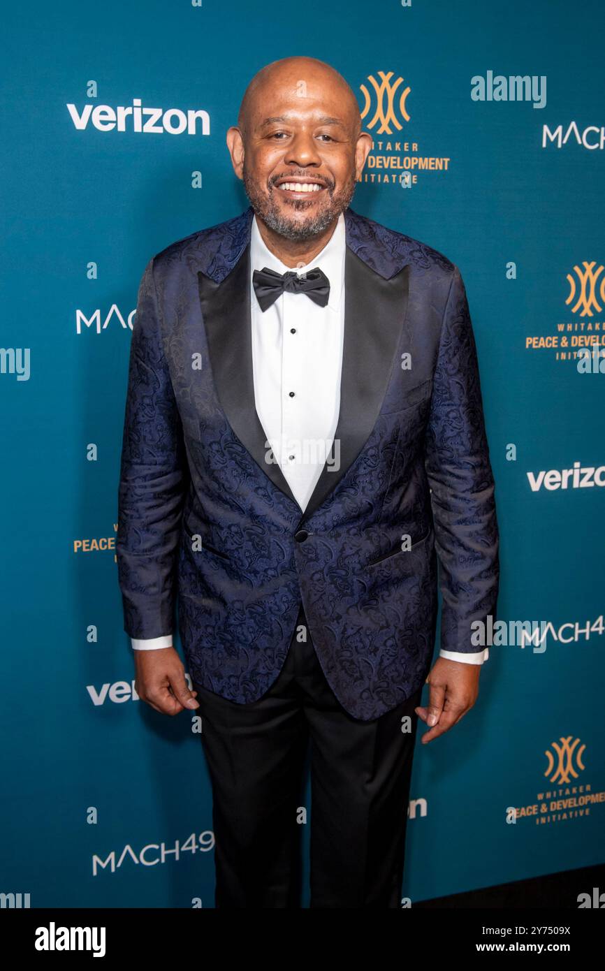 New York, New York, Stati Uniti. 27 settembre 2024. (NUOVO) 2024 Faces of Hope Gala. 27 settembre 2024, New York, New York, Stati Uniti: Forest Whitaker partecipa al Faces of Hope Gala 2024 a Gotham Hall il 27 settembre 2024 a New York. (Credito: M10s/TheNews2) (foto: M10s/Thenews2/Zumapress) (immagine di credito: © Ron Adar/TheNEWS2 via ZUMA Press Wire) SOLO PER USO EDITORIALE! Non per USO commerciale! Foto Stock