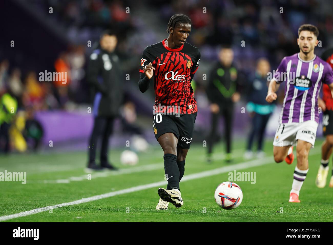 Valladolid, Spagna. 27 settembre 2024. Chiquinho (Mallorca) calcio: Partita spagnola "LaLiga EA Sports" tra Real Valladolid CF 1-2 RCD Mallorca all'Estadio Jose Zorrilla di Valladolid, Spagna. Crediti: Mutsu Kawamori/AFLO/Alamy Live News Foto Stock