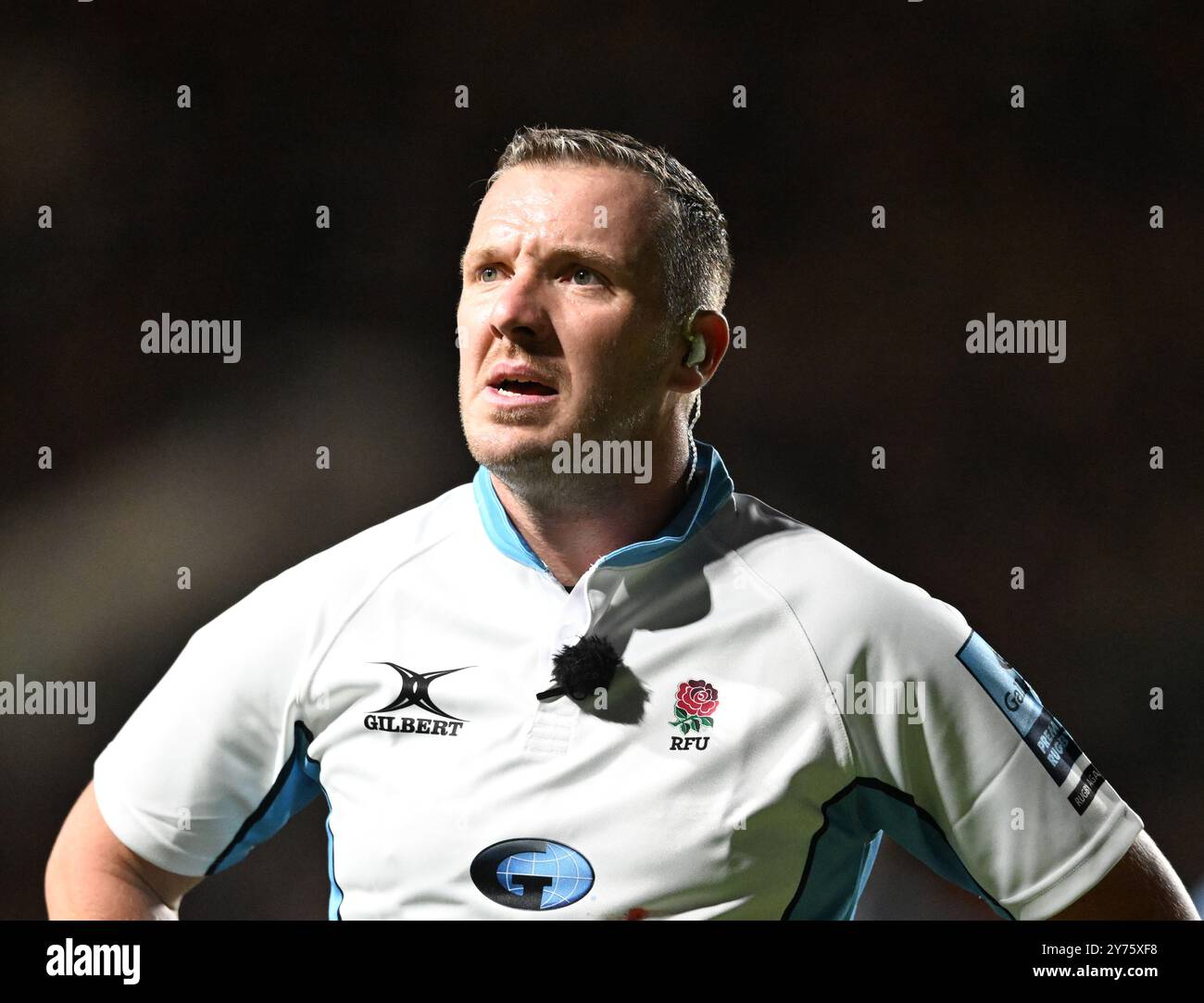 Ashton Gate, Bristol, Regno Unito. 27 settembre 2024. Gallagher Premiership Rugby, Bristol Bears contro Gloucester; arbitro Tom Foley Credit: Action Plus Sports/Alamy Live News Foto Stock