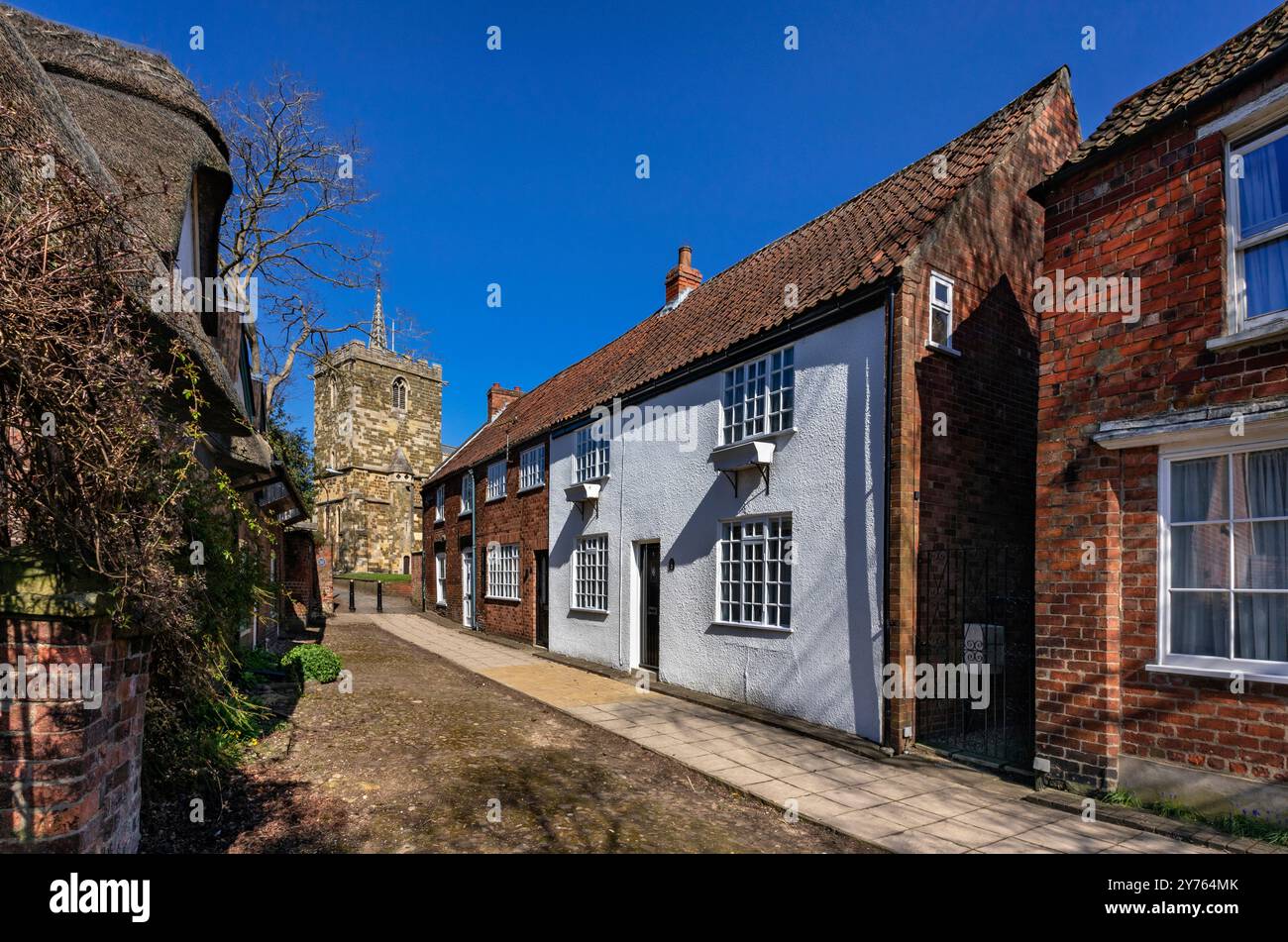 Horncastle, una città mercato nel Lincolnshire, Inghilterra. Foto Stock