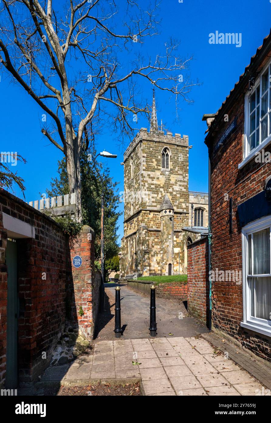 Horncastle, una città mercato nel Lincolnshire, Inghilterra. Foto Stock