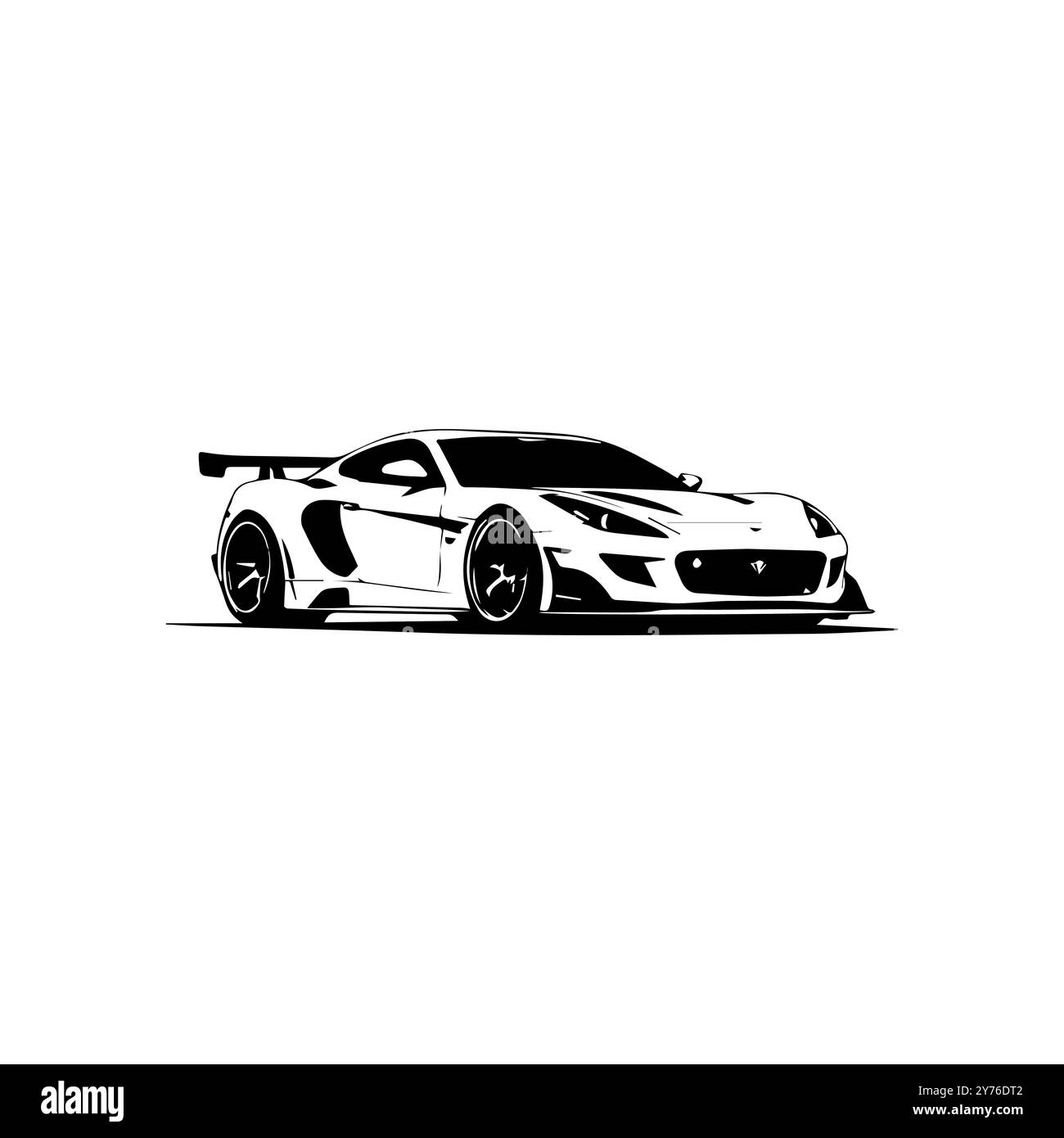 Silhouette di trasporto isolata su sfondo bianco Design semplice vettoriale adatto per pinrt e Web, autocarro Design semplice vettoriale design modificabile bes Illustrazione Vettoriale
