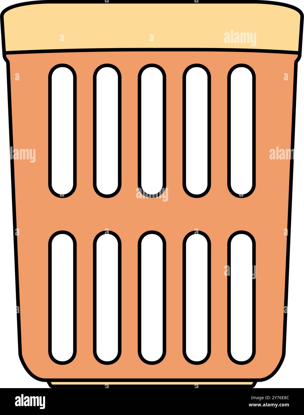Icona con il contorno del cestino a matita riempita. illustrazione del disegno vettoriale Illustrazione Vettoriale
