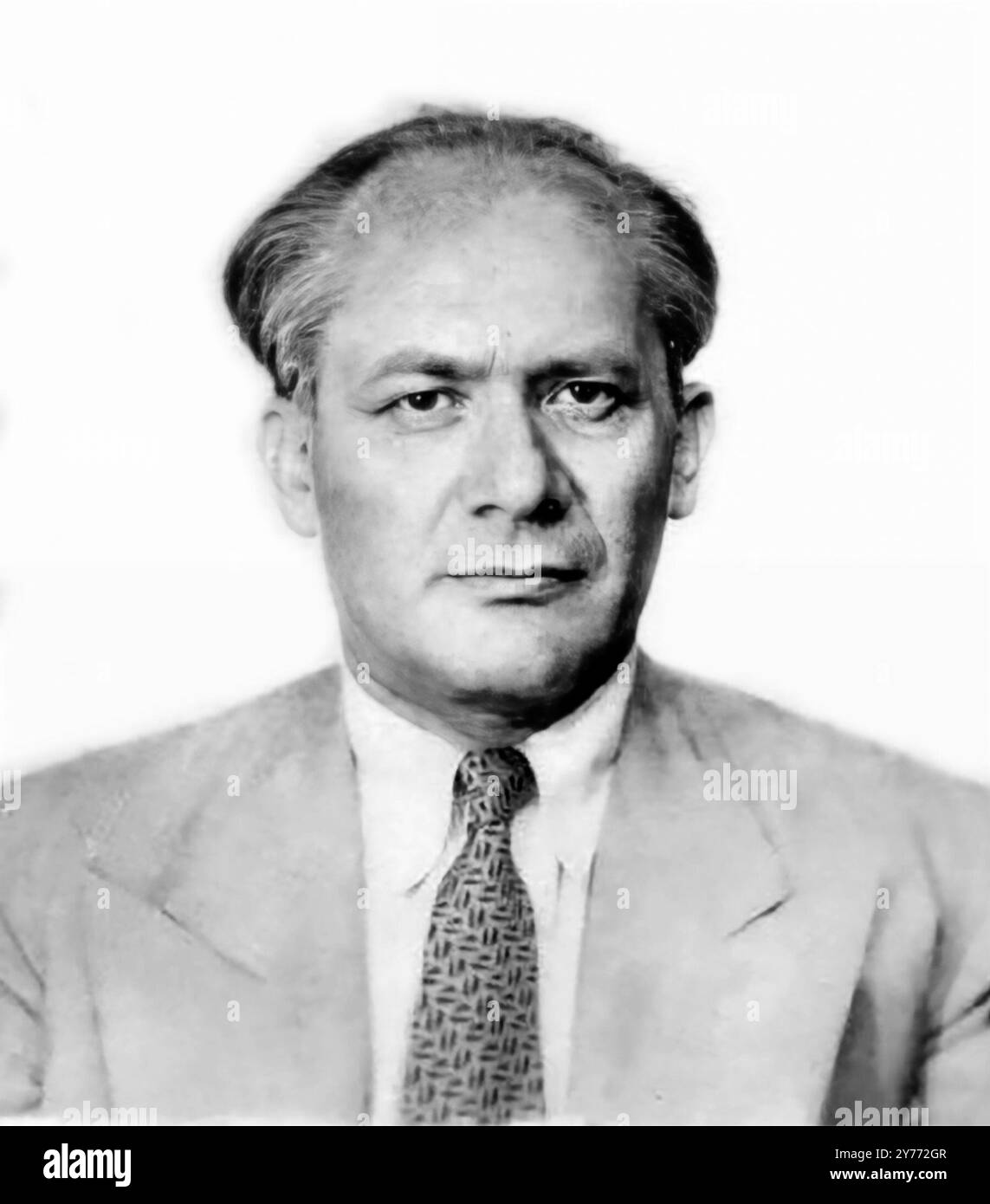 Raphael Lemkin. Ritratto dell'avvocato ebreo polacco, Raphael Lemkin (polacco: Rafał Lemkin; 1900-1959) che per primo coniò il termine "genocidio" Foto Stock