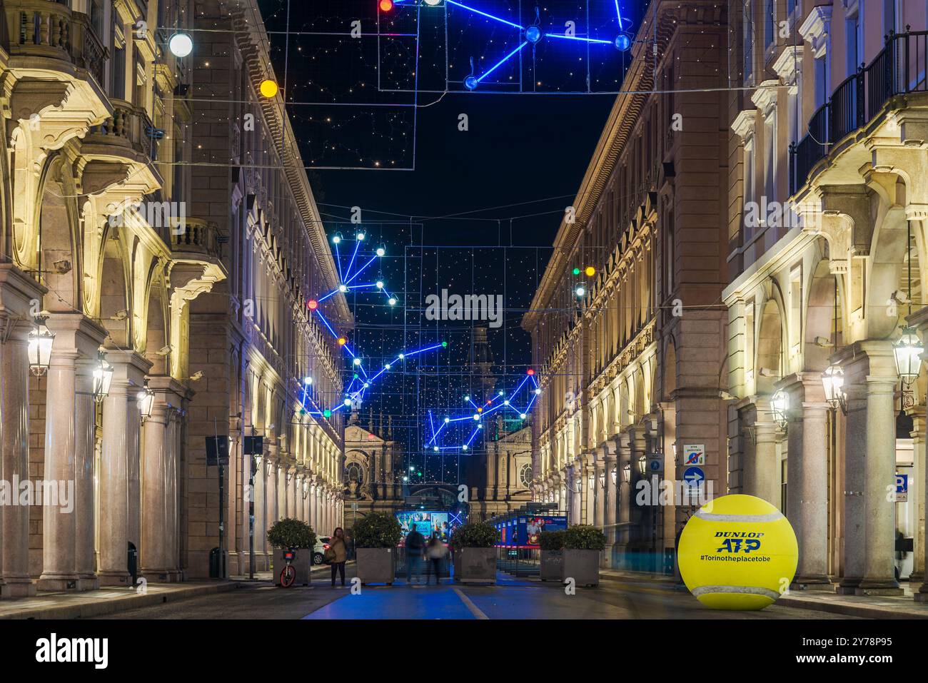 Torino, Italia. Gli otto migliori tennisti dello Slam si incontrano per il terzo anno a Torino nella 54a finale Nitto ATP per decidere il numero uno. Foto Stock