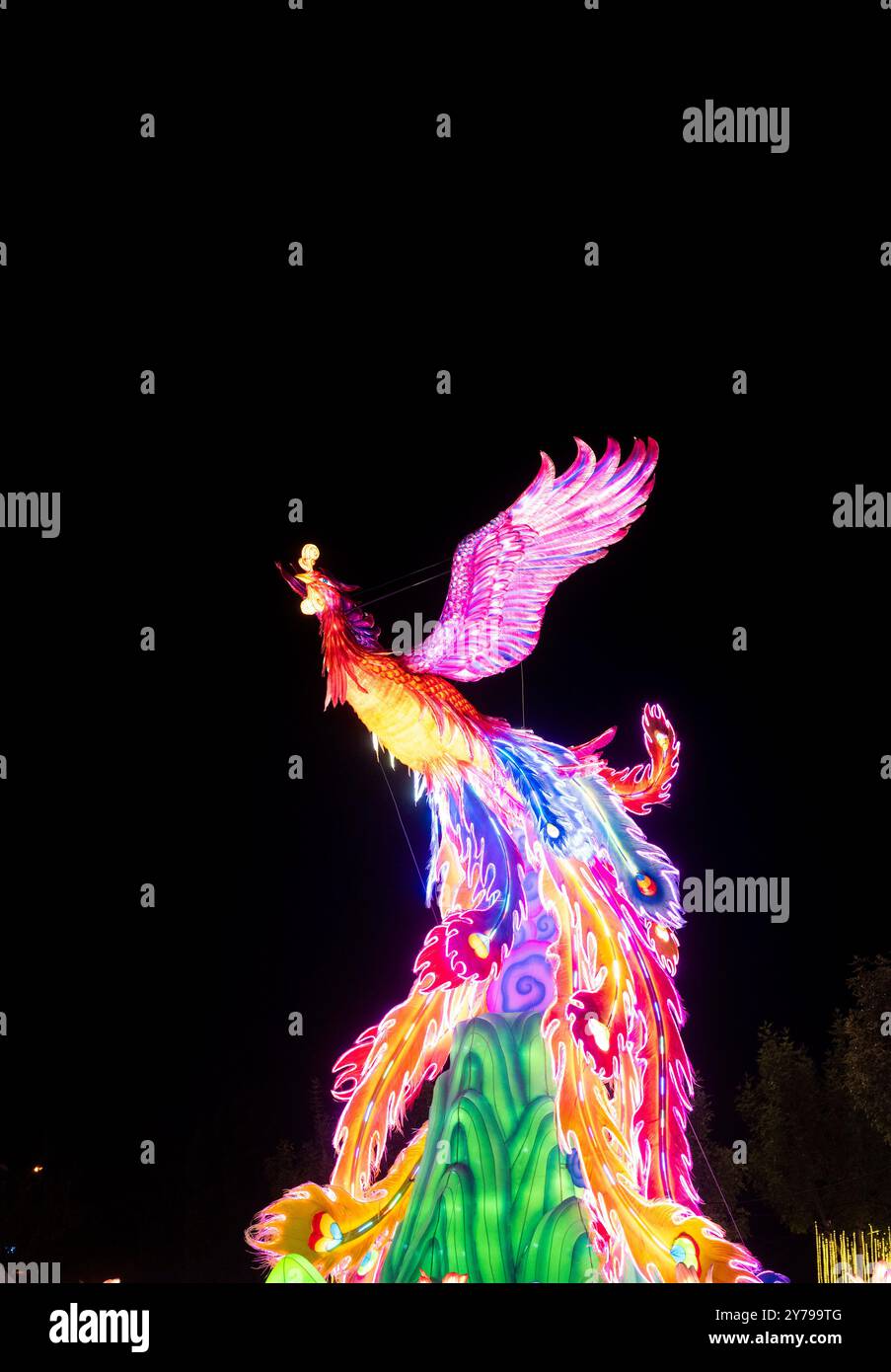 Colorate lanterne cinesi Foto Stock