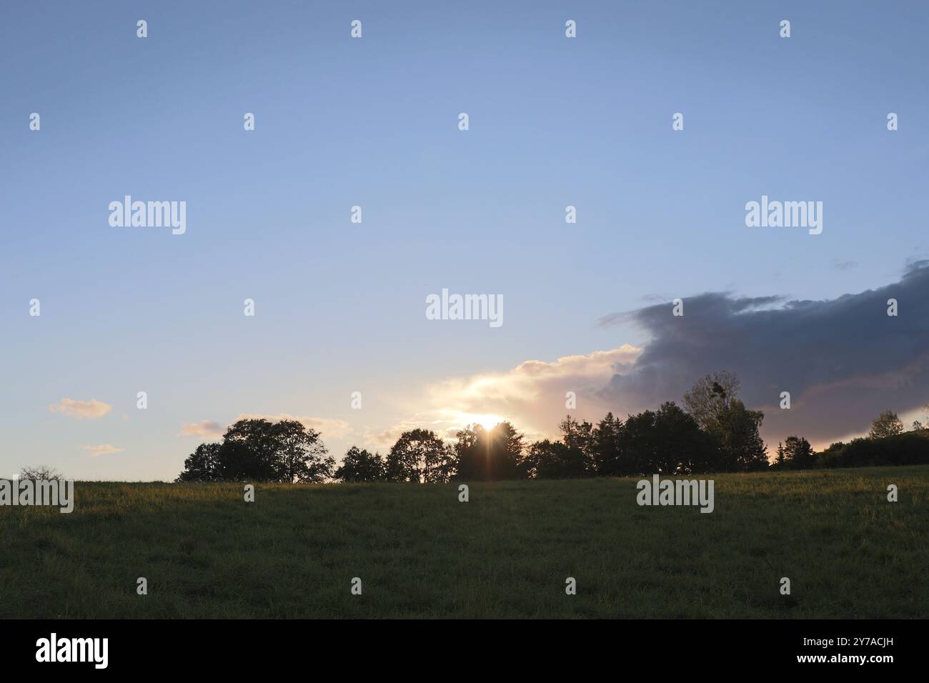 Sonnenuntergang im Taunus Foto Stock