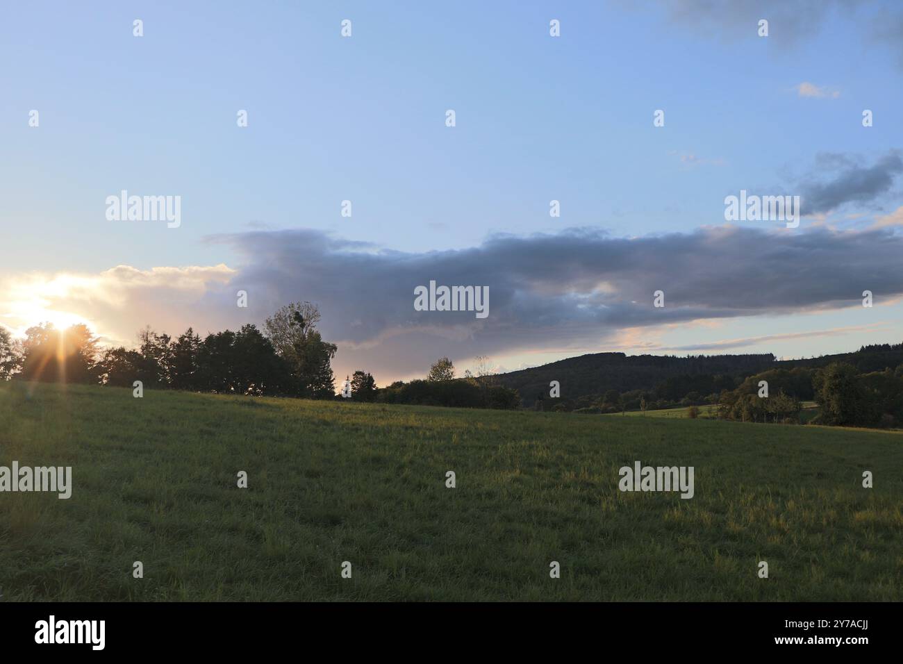 Sonnenuntergang im Taunus Foto Stock
