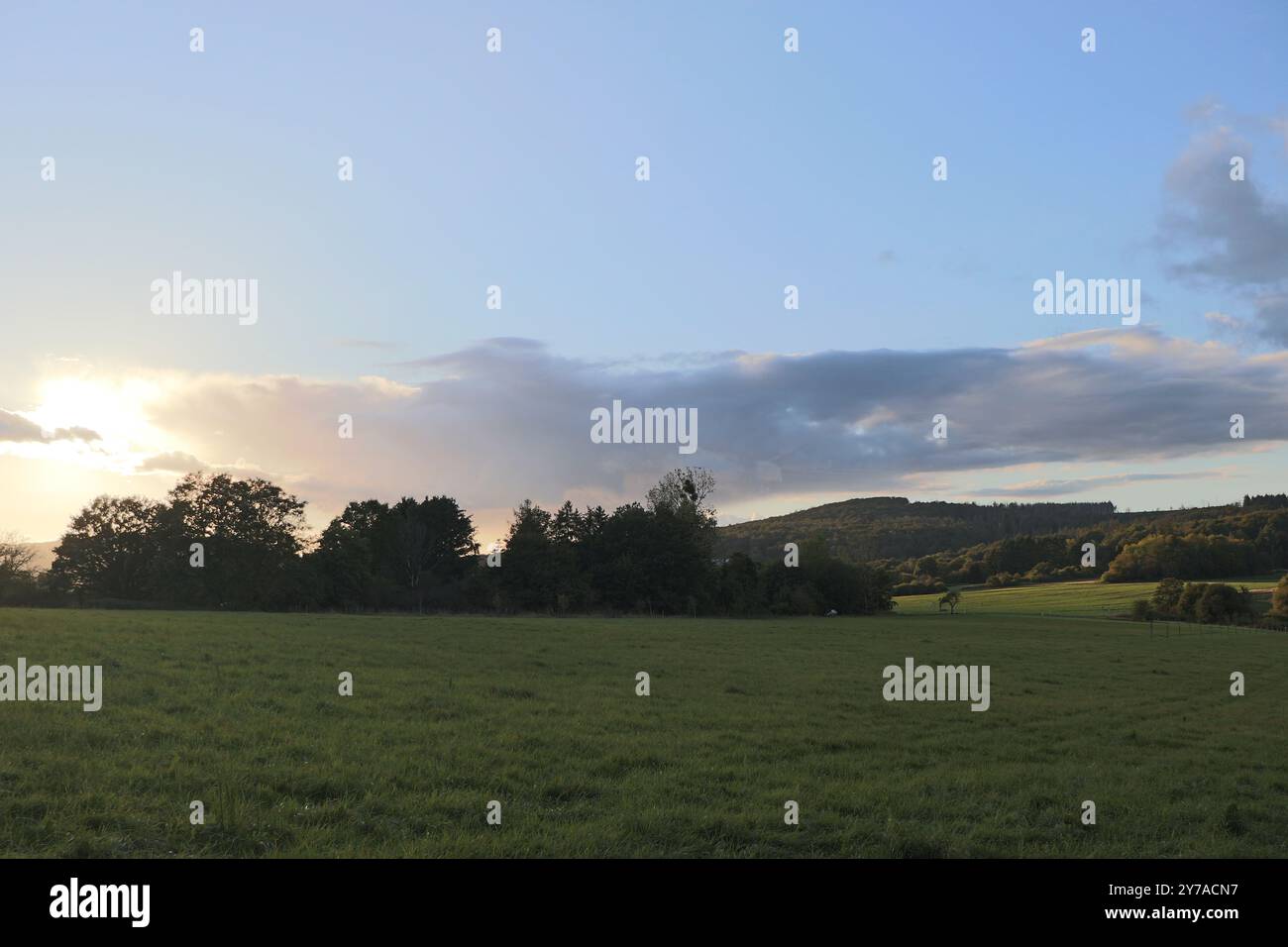 Sonnenuntergang im Taunus Foto Stock