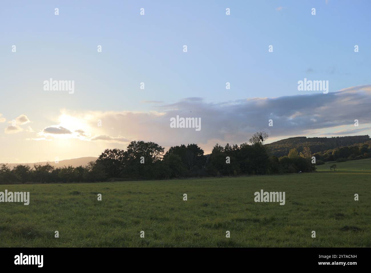 Sonnenuntergang im Taunus Foto Stock