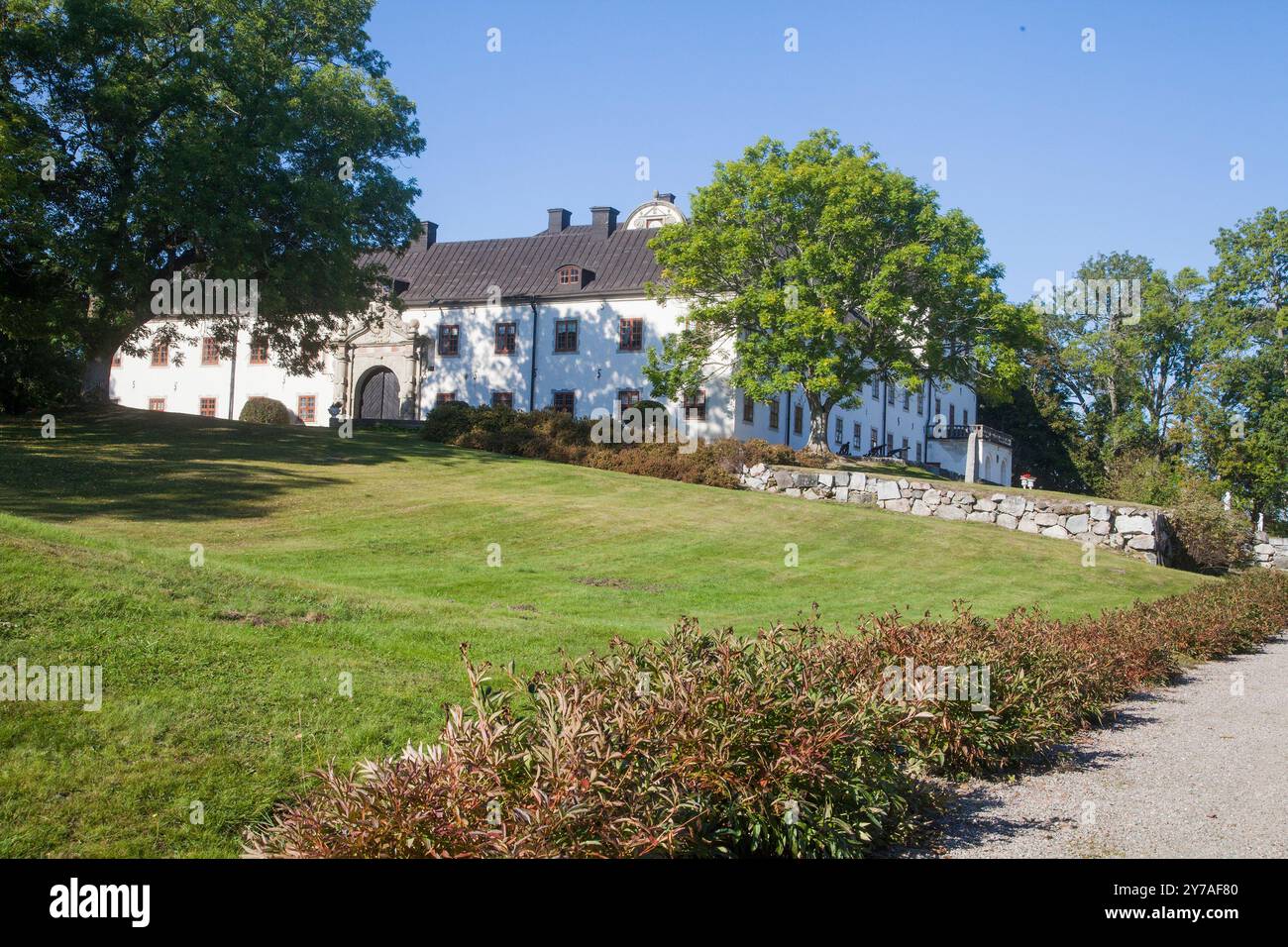 Il castello di Tidö a Västmanland fu durante le ultime elezioni in Svezia, un luogo in cui il governo di destra svedese creò un accordo con i democratici svedesi, un partito di estrema destra Foto Stock