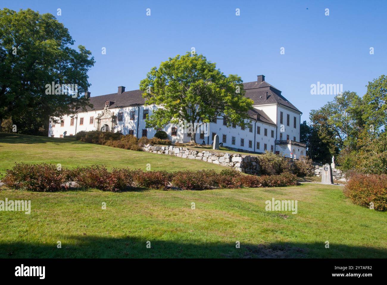 Il castello di Tidö a Västmanland fu durante le ultime elezioni in Svezia, un luogo in cui il governo di destra svedese creò un accordo con i democratici svedesi, un partito di estrema destra Foto Stock