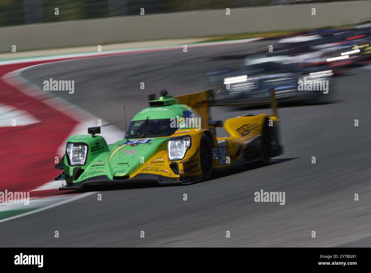 34 Oliver GREY (GBR), Clement NOVALAK (fra), Luca GHIOTTO (ITA), CONCORSO INTER EUROPOL, Oreca 07-Gibson durante ELMS - 4 ore del Mugello, gara Endurance nel Mugello, Italia, settembre 29 2024 Foto Stock